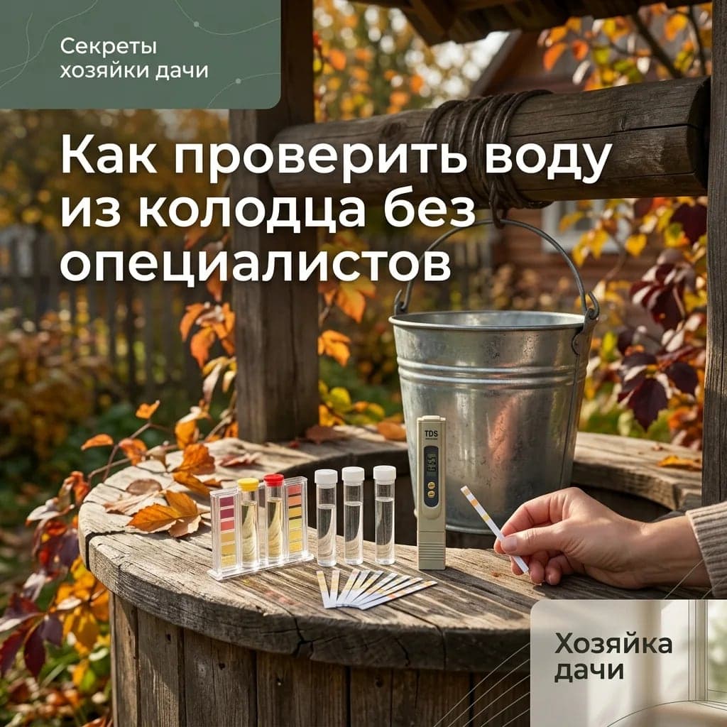 Как проверить воду из колодца без специалистов