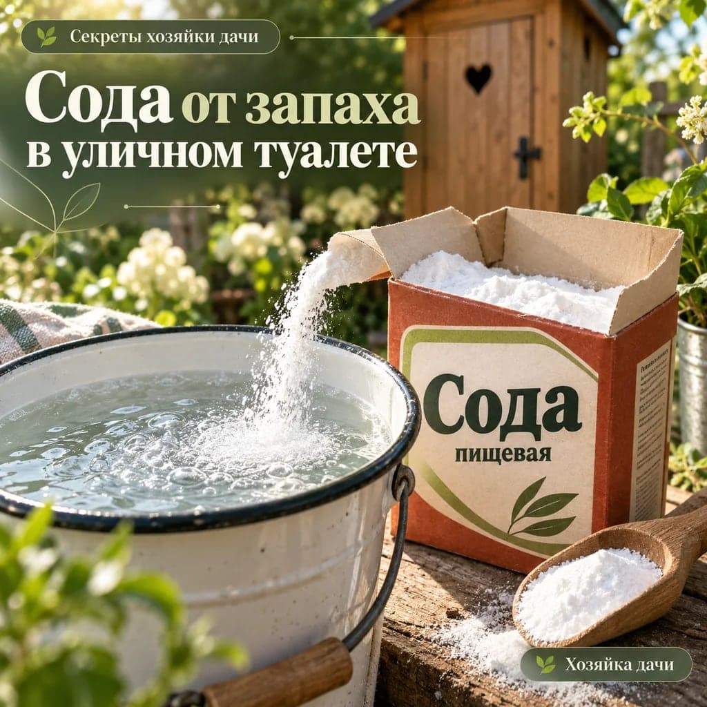 Сода от запаха в уличном туалете