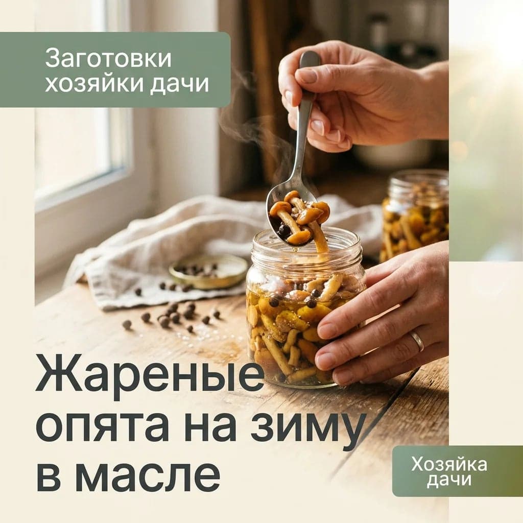 Жареные опята на зиму в масле