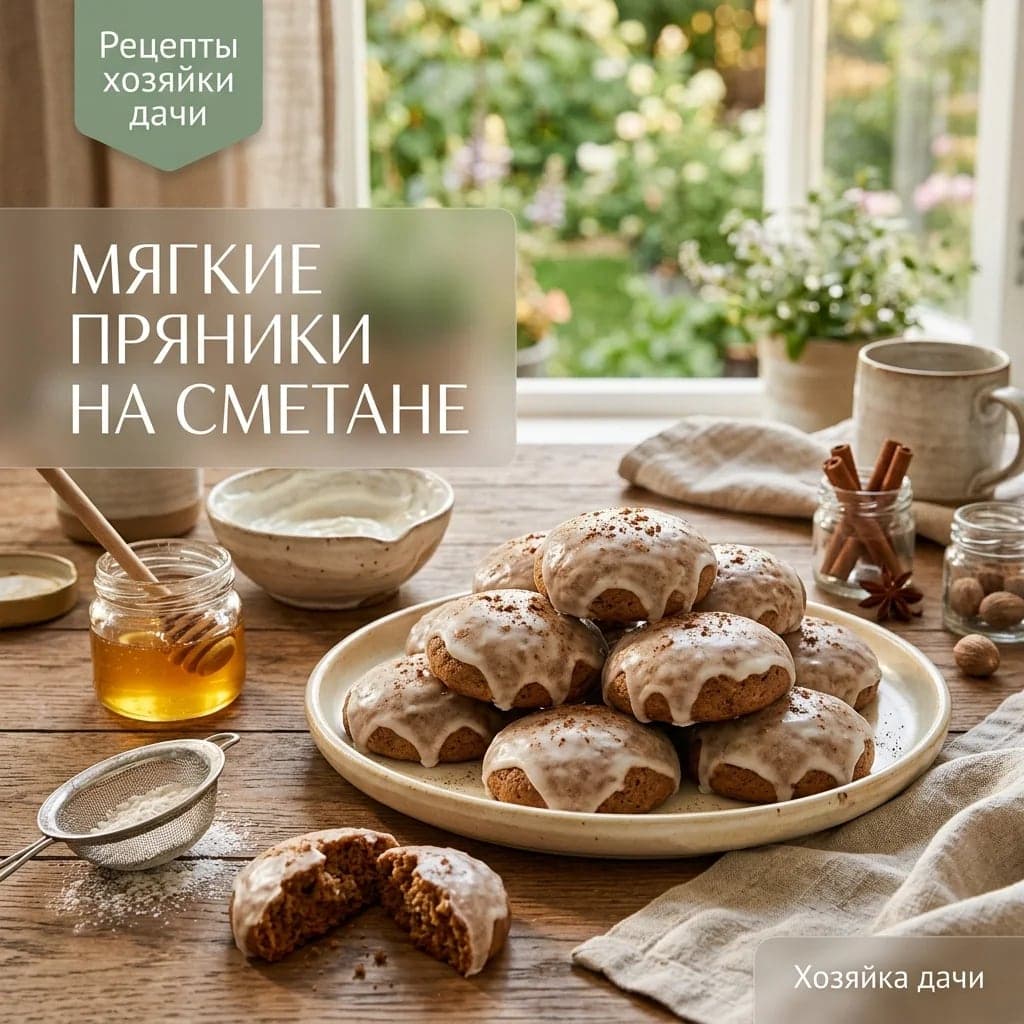 Мягкие пряники на сметане