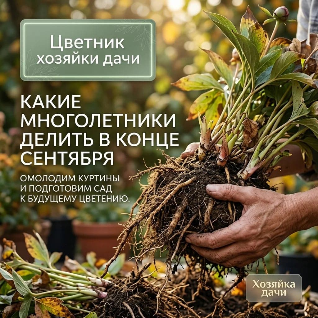 Какие многолетники делить в конце сентября