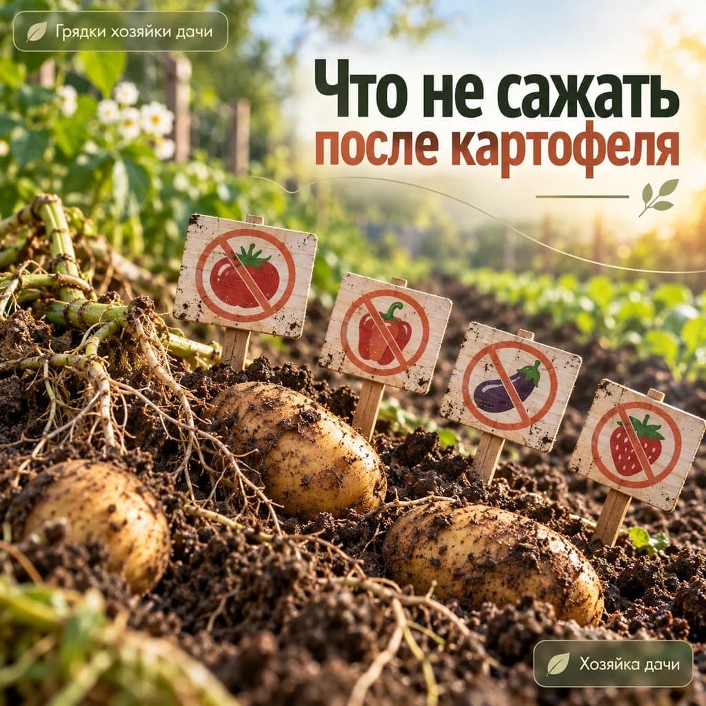 Какие культуры не стоит сажать после картофеля