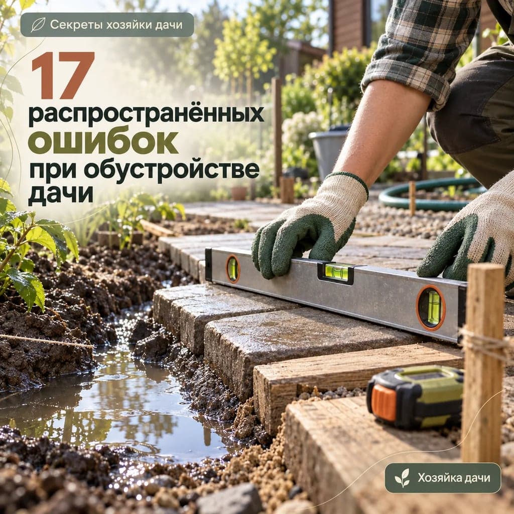 17 распространённых ошибок при обустройстве дачи