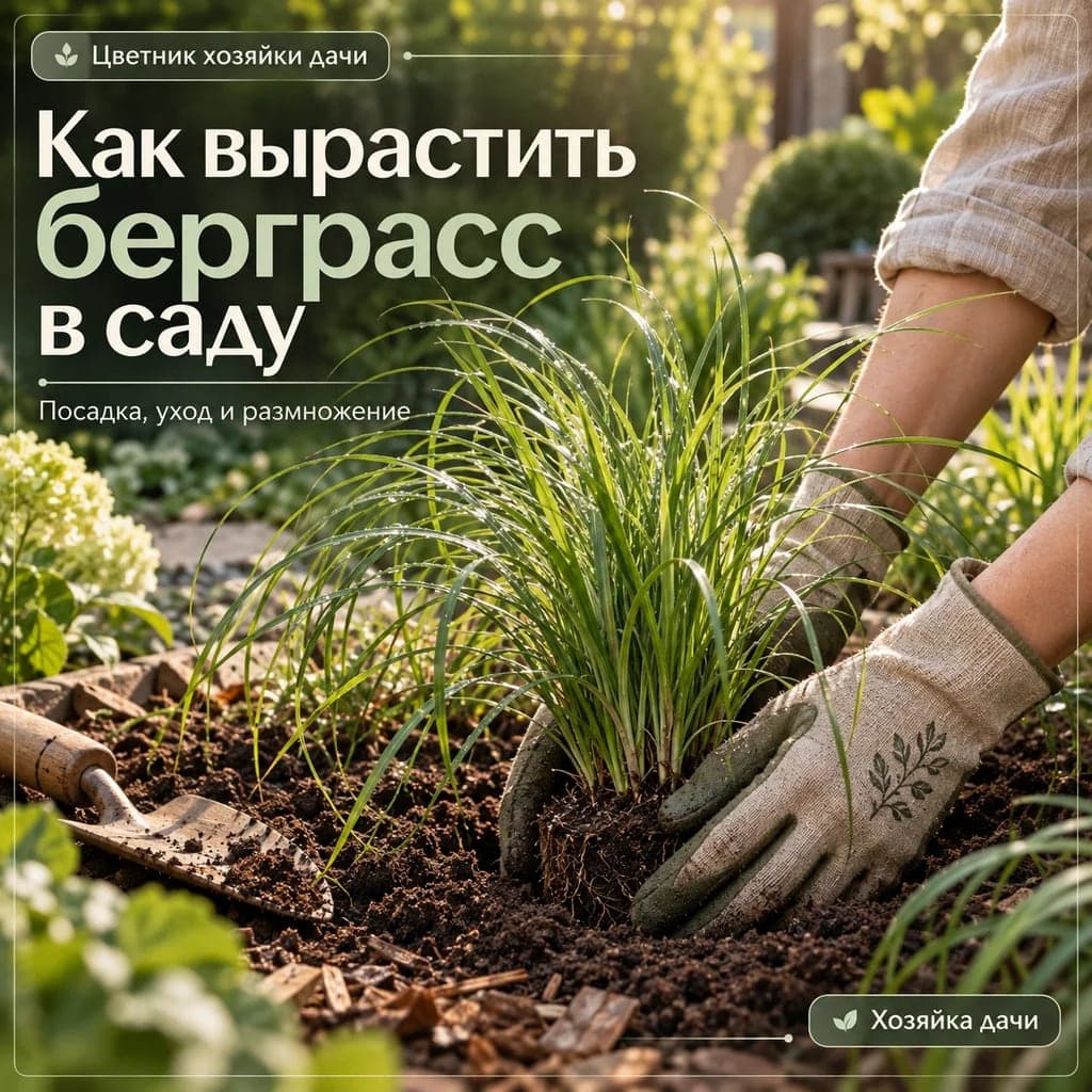 Как вырастить берграсс в саду: посадка, уход и размножение