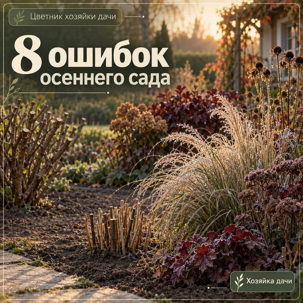 8 ошибок, из-за которых осенний сад теряет красоту