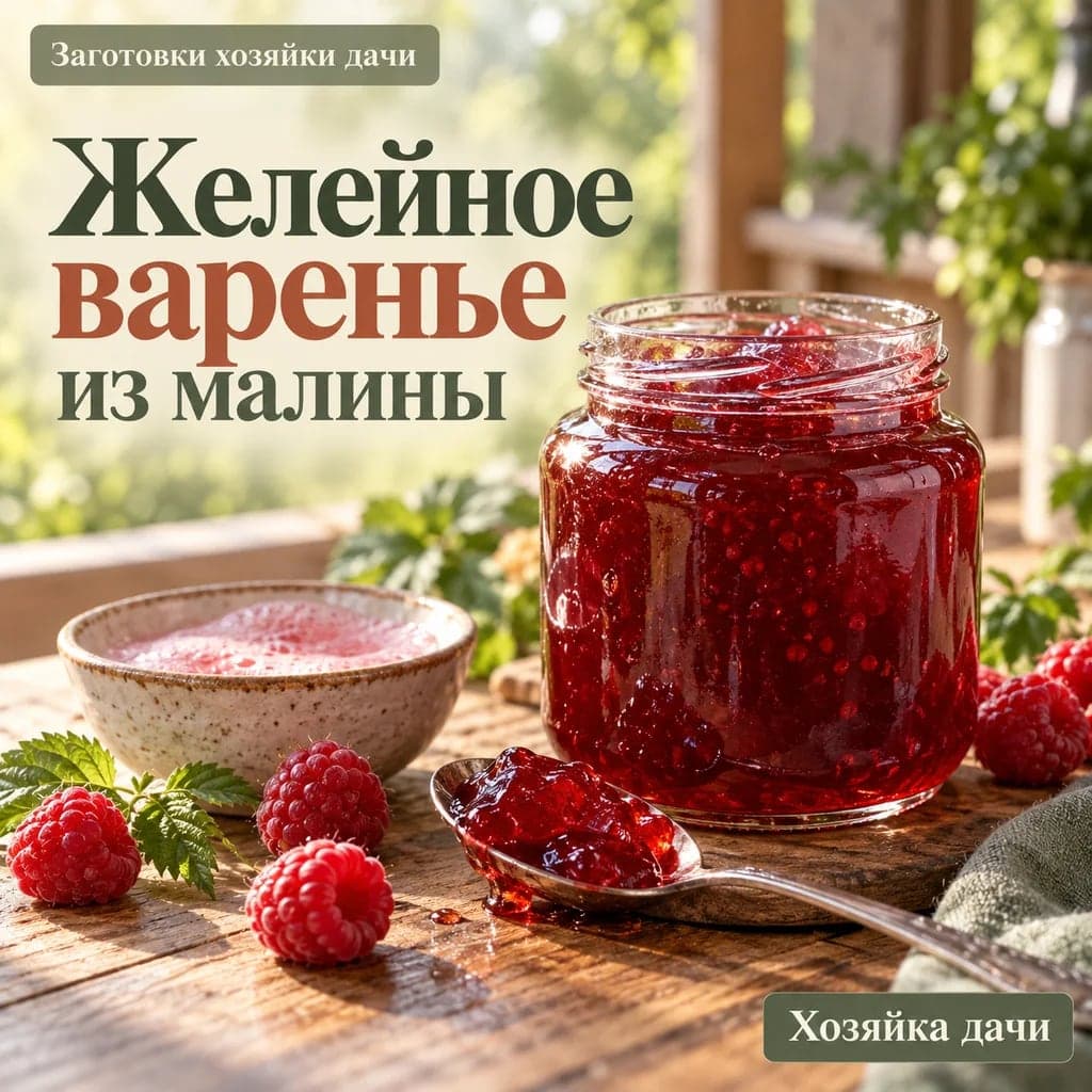 Желейное варенье из малины