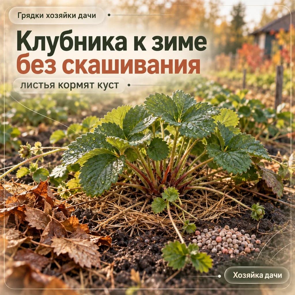 Как подготовить клубнику к зиме без осеннего скашивания