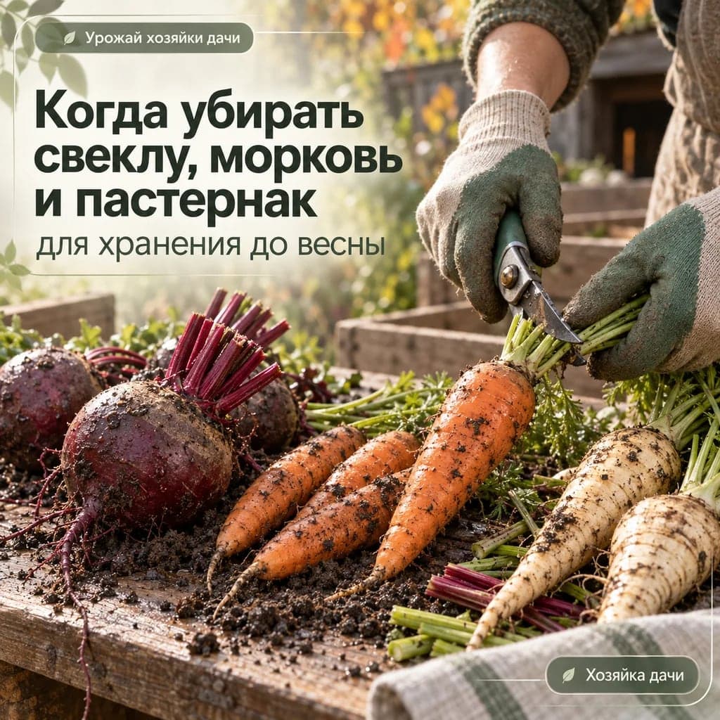Когда убирать свеклу, морковь и пастернак для хранения до весны