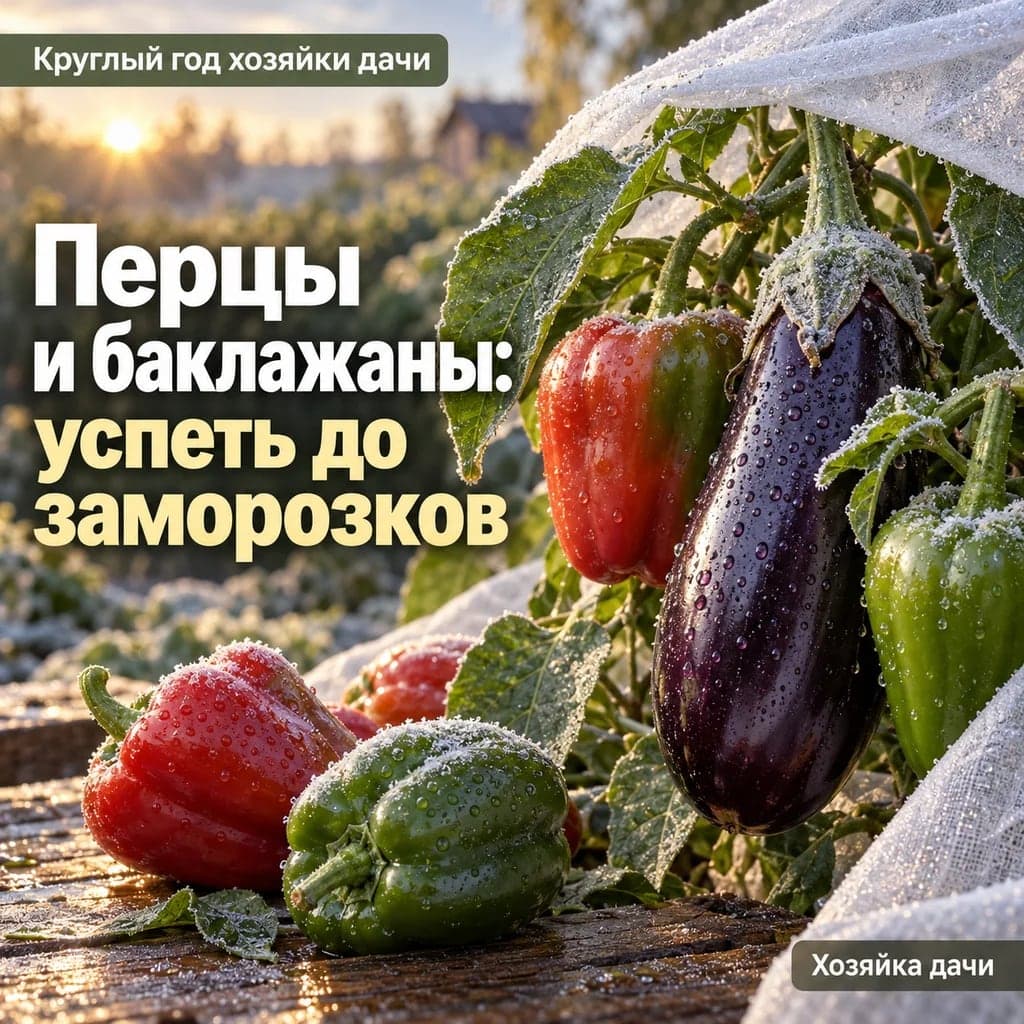 Как защитить перец и баклажаны от заморозков и сохранить урожай