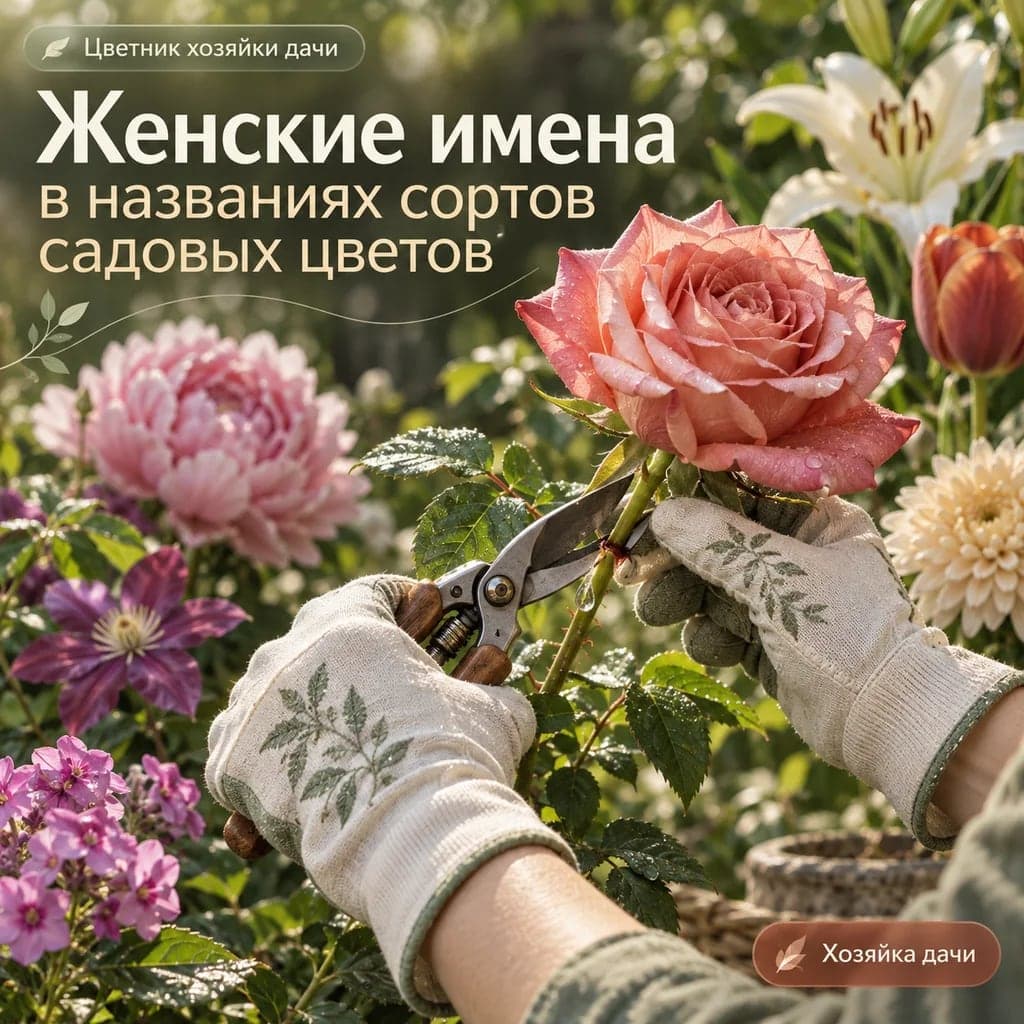 Женские имена в названиях сортов садовых цветов