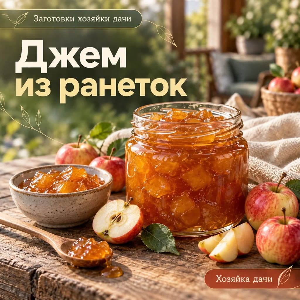 Джем из ранеток на зиму за 25–30 минут