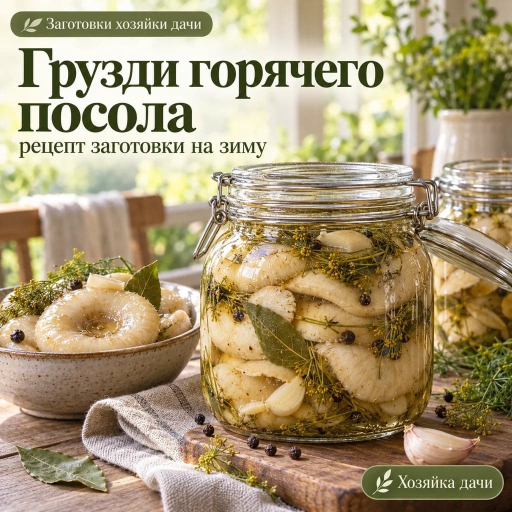 Грузди горячего посола: домашняя заготовка на зиму