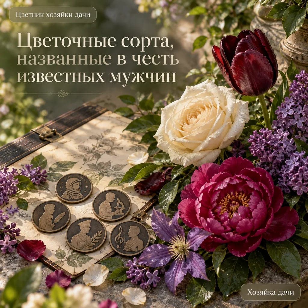 Цветочные сорта, названные в честь известных мужчин