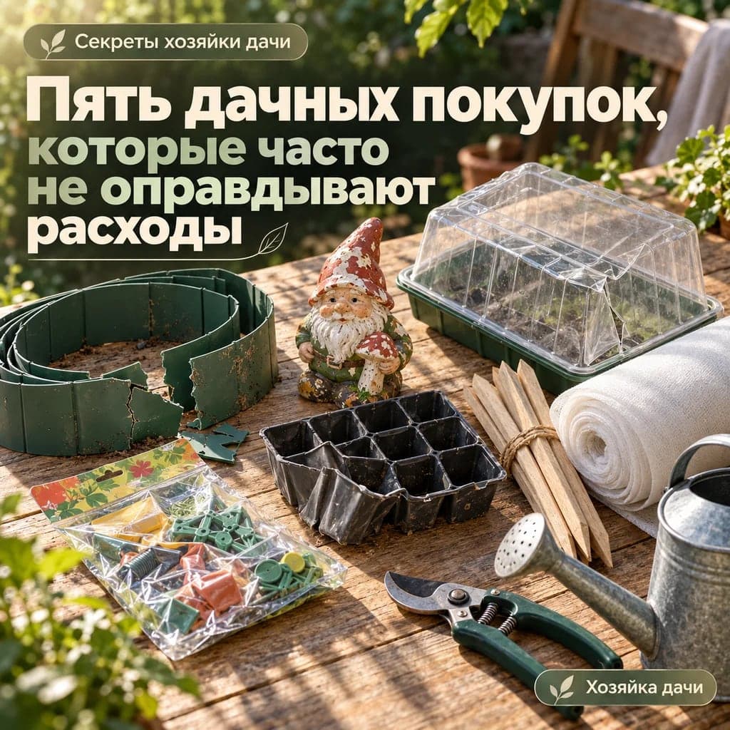 Пять дачных покупок, которые часто не оправдывают расходы