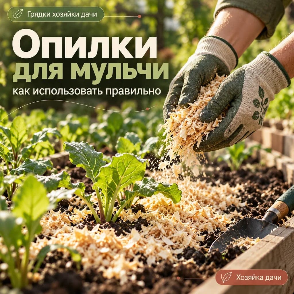 Как правильно использовать опилки для мульчирования грядок