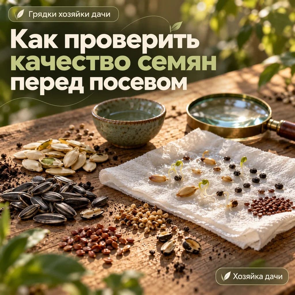 Как проверить качество семян перед посевом