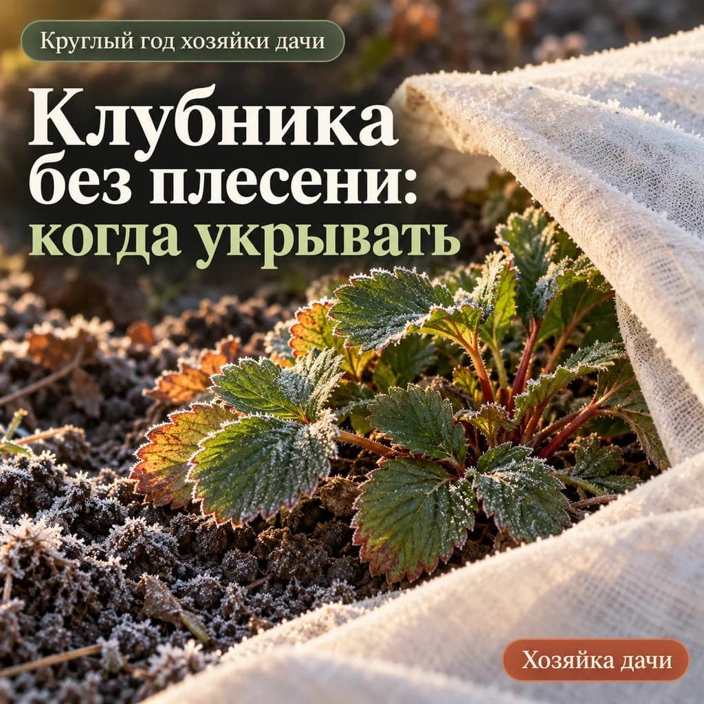 Когда укрывать клубнику, чтобы избежать плесени весной