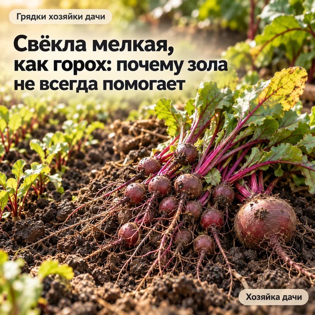 Свёкла мелкая, как горох: почему зола не всегда помогает