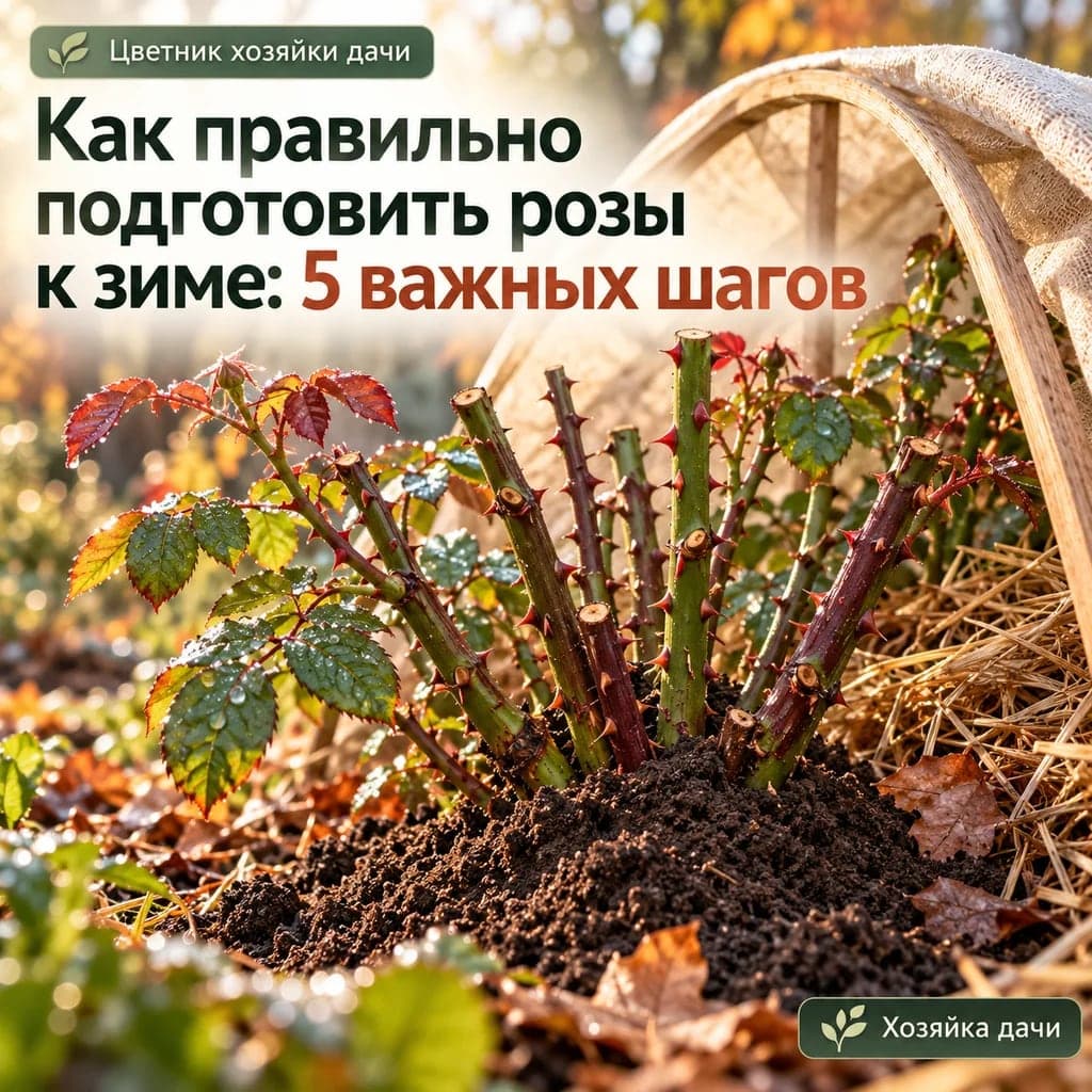 Как правильно подготовить розы к зиме: 5 важных шагов