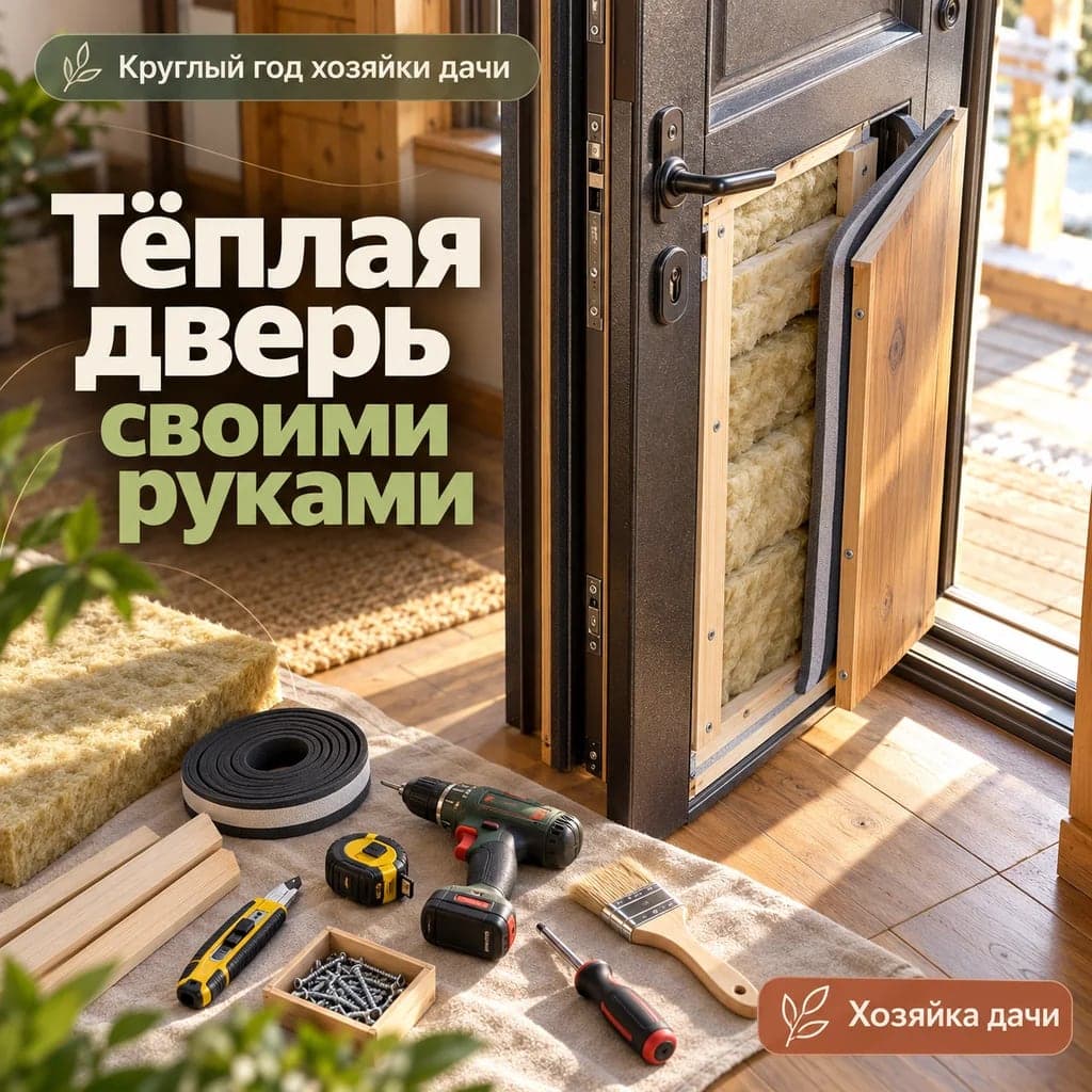 Как утеплить входную дверь в частном доме своими руками