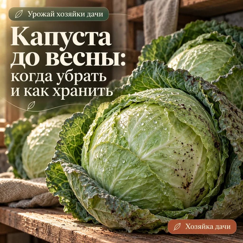 Капуста до весны: когда убрать и как хранить