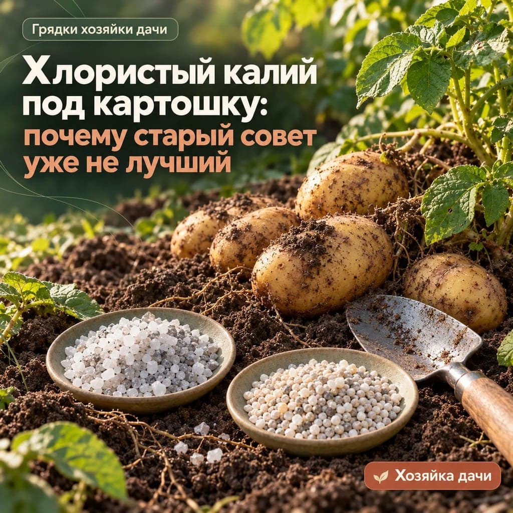 Хлористый калий под картошку: почему старый совет уже не лучший