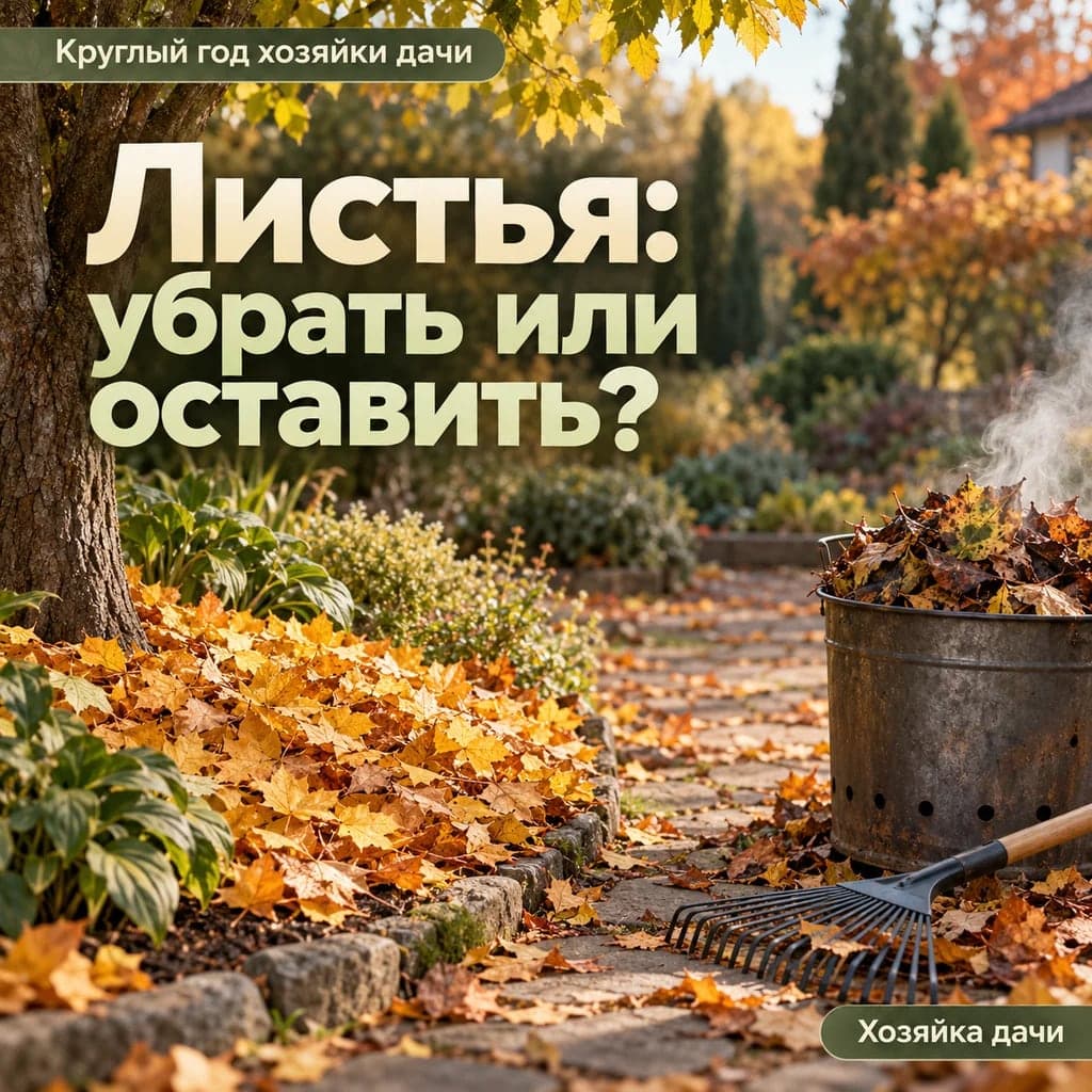 Сжигать или оставлять: что делать с осенними листьями в саду
